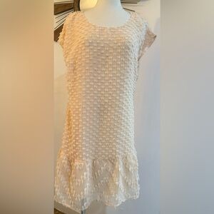 Brand C Texured Cream Mini Dress